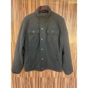 ABERCROMBIE & FITCH‎  WOOL WINTER JACKET Heavy Thick Gray Men's L